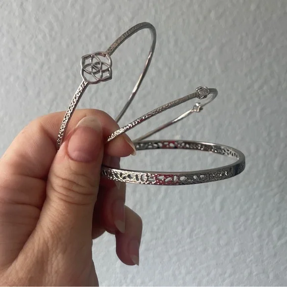 Kendra Scott Silver Set of 3 Bracelets - Picture 4 of 8